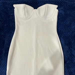 White Strapless Dress